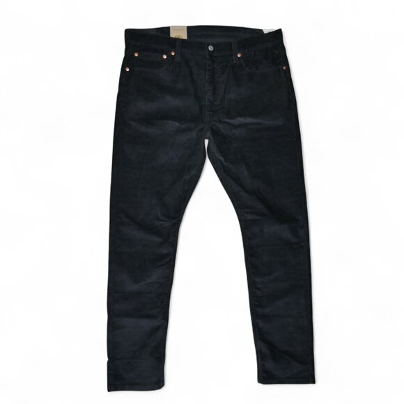 Levi's Men's 512 Corduroy Jeans Size 38x32 Slim Taper Black NEW - Picture 2 of 10